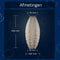 Lumiz Solar Buitenlamp - Buitenverlichting - Lampion - Solar Tuinverlichting - Folia Long Oval - 20 cm - Licht Taupe