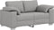 vidaXL - Loveseat - - - Lichtgrijs, - 120 - cm - Stof