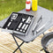 Haushalt Grillgereedschap - 5st. - Incl Koffer - RVS