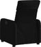 Fauteuil verstelbaar stof zwart