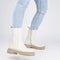PS Poelman SATURNO - Chelsea Laarzen - Chunky zool - Crème - Maat 36