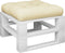 vidaXL - Palletkussen - 50x50x12 - cm - stof - crèmekleurig