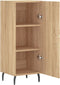 vidaXL - Dressoir - 34,5x34x90 - cm - bewerkt - hout - sonoma - eiken