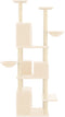 vidaXL - Kattenmeubel - met - sisal - krabpalen - 180 - cm - crèmekleurig