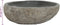 vidaXL - Wastafel - ovaal - (29-38)x(24-31) - cm - riviersteen