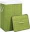 vidaXL - Wasmand - met - 1 - vak - bamboe - groen