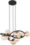 Globo Tuberius - Hanglamp - G9 - Ø 65cm - Messing zwart - 56141-8H