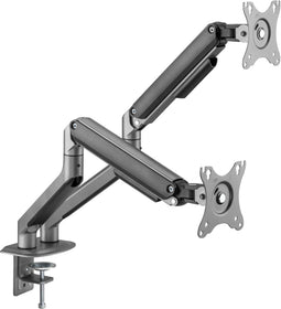 Gembird MA-DA2-05 - Dubbele monitorarm - Gasveer - Geschikt voor 2-9 kg