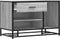 vidaXL - Schoenenbank - 80x40x53,5 - cm - bewerkt - hout - en - metaal - grijs - sonoma