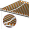 vidaXL - Luifel - handmatig - uittrekbaar - met - LED - 500x350 - cm - geel - en - wit