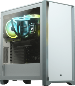 Corsair 4000D - Mid-Tower ATX Behuizing - Gehard Glas - Wit
