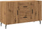 vidaXL - Dressoir - 100x36x60 - cm - bewerkt - hout - artisanaal - eikenkleurig