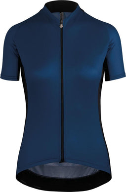 assos UMA GT Fietsshirt korte mouwen Dames blauw/zwart Maat L