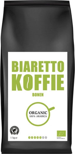 Koffie Biaretto bonen regular biologisch 1000 gram | 4 stuks