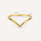 TOV ESSENTIALS - Wishbone Ring - 14 karaat goud - maat 60