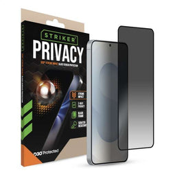 Striker D3O Xtreme Impact Privacy Glass Screen Protector - Black Frame - Samsung Galaxy S24+ 5G/S...