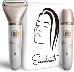 Sansbeauté® 2-in-1 Ladyshave - Scheerapparaat Vrouw - Waterproof - USB Oplaadbaar