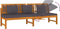 vidaXL - Dagbed - met - grijs - kussen - 200x60x75 - cm - massief - acaciahout
