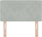 vidaXL - Hoofdbord - met - Kristalknopen - Ge - tuft - Lichtgrijs - 80 - cm - van - Velvet