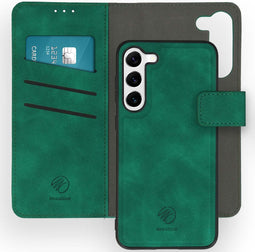 iMoshion Hoesje Geschikt voor Samsung Galaxy S23 Plus Hoesje Met Pasjeshouder - iMoshion Uitneembare 2-in-1 Luxe Bookcase - Donkergroen