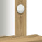 vidaXL - Kaptafel - met - LED-verlichting - - - Artisan - Eiken, - 50x41x140 - cm