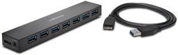 Kensington K39123EU - USB 3.0 Hub - 7 poorten - Zwart
