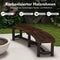 Coast Tuinbank 2-3 Persoons - Gebogen - Hout - Weerbestendig - Verstevigd - 139 x 36 x 41 cm - Bruin