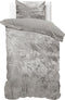 Dreamhouse Metallic Dekbedovertrek - 140x200/220 + 1 kussenslopen 60x70 - Zilver - Lits-Jumeaux