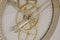 Muurklok Home ESPRIT Wit Beige Gouden Kristal Ijzer 60 x 8 x 60 cm 59,5 x 8,5 x 59,5 cm