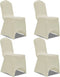 vidaXL - Stoelhoezen - stretch - 12 - st - crème