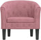 vidaXL Kuipstoel - Fluweel - Comfortabel - Roze