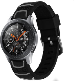 iMoshion Bandje Geschikt voor Samsung Gear S3 Frontier / Gear S3 Classic / Galaxy Watch (46mm) - iMoshion Design Siliconen bandje voor de Samsung Galaxy Watch 46 mm - Zwart