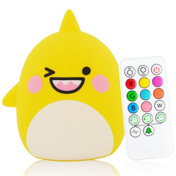 Sleepy Friends Haaitje - Nachtlampje Kinderen - Dimbaar - USB Oplaadbaar - 8 Kleuren