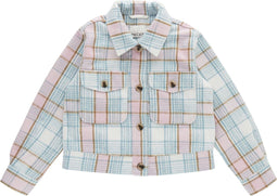 Little Pieces LPHINA SHORT JACKET - Meisjes Jas - Ruiten - Maat 146