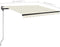 vidaXL - Luifel - vrijstaand - handmatig - uittrekbaar - 300x250 - cm - crèmekleurig