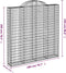 vidaXL - Schanskorven - 2 - st - gewelfd - 200x30x200/220 - cm - ijzer