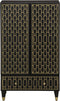 vidaXL - Hoge - kast - 60x33x100 - cm - massief - mangohout