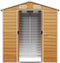 vidaXL - Tuinschuur - 191x130x198 - cm - gegalvaniseerd - staal - lichtbruin