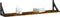 vidaXL - Wandschappen - 2 - st - 80x15x15,5 - cm - bewerkt - hout - gerookt - eiken