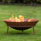 RedFire – Tulsa – Bruin - Staal – Vuurschaal – Fire Pit – Stevig staal - Industrieel – Terrasverwarming – Sfeerhaard – Roest