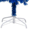 vidaXL - Kunstkerstboom - met - verlichting - en - kerstballen - 150 - cm - PVC - blauw
