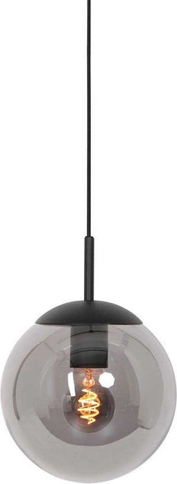 Steinhauer Bollique - hanglamp - rookkleurige glazen kap Ø 30cm - E27 - 3498ZW