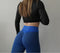 Dames Legging Scrunch Blauw S