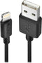 LINDY USB-kabel USB 2.0 USB-A stekker, Apple Lightning stekker 3.00 m Zwart 31322