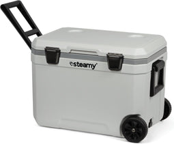 Steamy Marine 45 - Koelbox op wielen - 45 liter - Wit