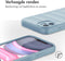 imoshion Hoesje - Geschikt voor iPhone 11 - EasyGrip Backcover - Lichtblauw