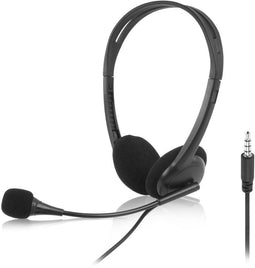 ACT AC9330 - On-ear headset met microfoon en volumeregeling - Zwart