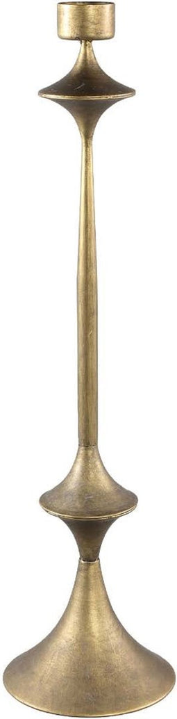 PTMD Irix Ronde Kandelaar - H74 x Ø20 cm - Metaal - Goud