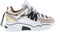 DWRS Orion - Dames Sneakers - Zandkleurig Leer met Gouden Accenten - Maat 38