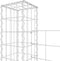 vidaXL - Schanskorf - U-vormig - met - 3 - palen - 260x20x200 - cm - ijzer